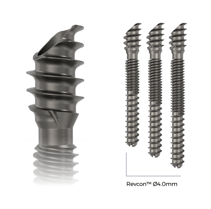 Revcon™ Anchor screw detail & family views